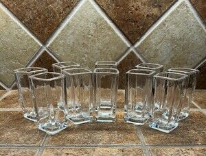 Vintage Fifth Avenue Crystal Lugano 10 Piece Shot/Taster Set